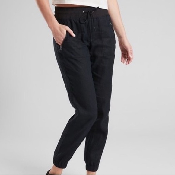Athleta Pants - Athleta Cabo Linen Joggers Size 2